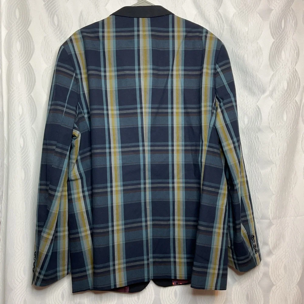 Bruno Conte by Don Jonathan plaid Blazer men's xl - Picture 9 of 10